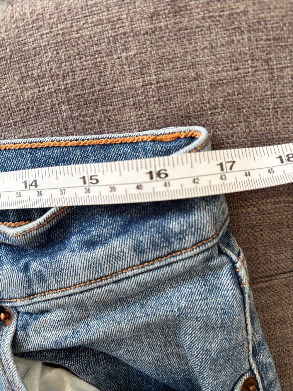 Abercrombie & Fitch the slim straight ultra high rise Jeans 31/12L curve love - Picture 6 of 16